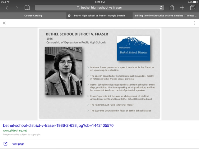 Bethel High School v. Fraiser