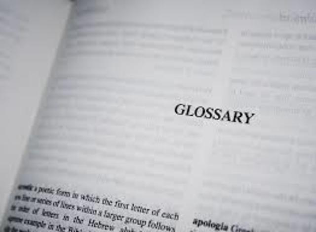 Glossary