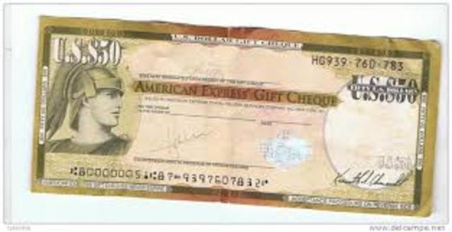 CHEQUE DE VIAJEROS INVENTADO POR MARCELLUS BERRY