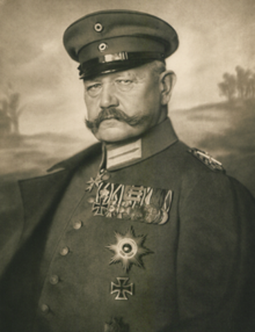 German President Hindenburg dies.