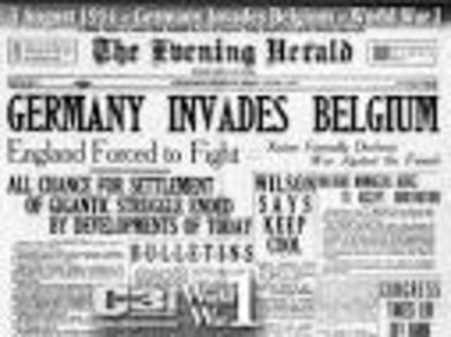 Germany Invades Belgium