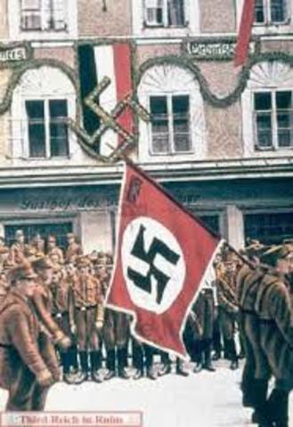 Hitler declares Austria as part of Third Reich
