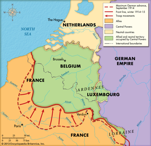 Start of the Battle of Marne