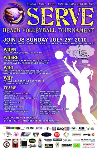 5th Annual SERVE Beach Volleyball Tournament