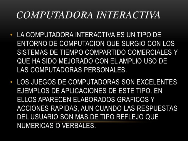Computadora Interactiva
