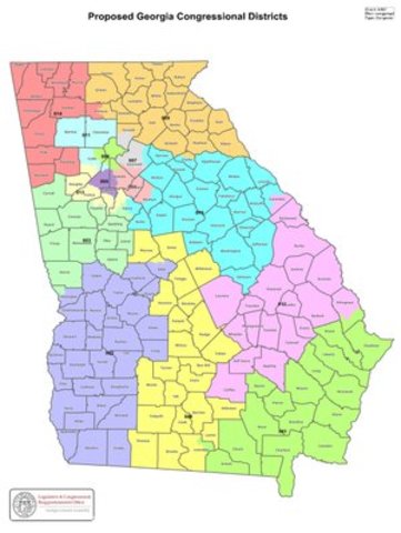 GA Policy of Each County Having a Congressional Seat Declared Unconstitutional