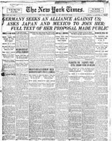 Zimmerman Telegraph found