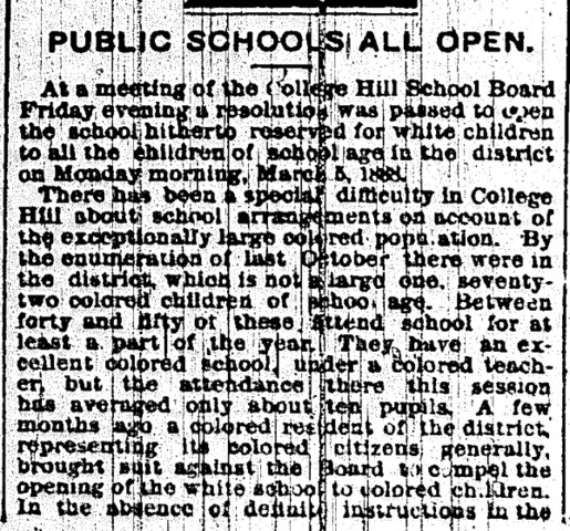 Creation of Public School Systems