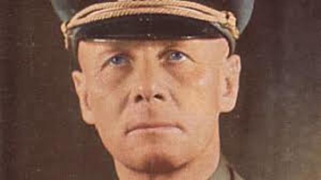Erwin Rommel takes control of Libya