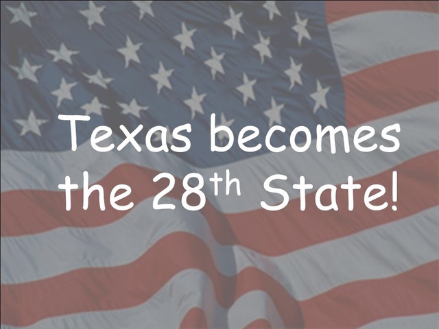 Texas enters United states