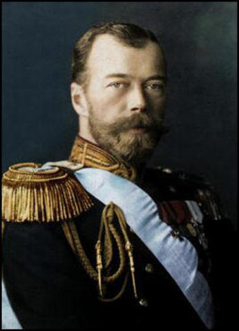 Russian Czar Nicolas Abidcates