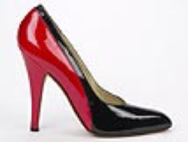 Red and black stiletto