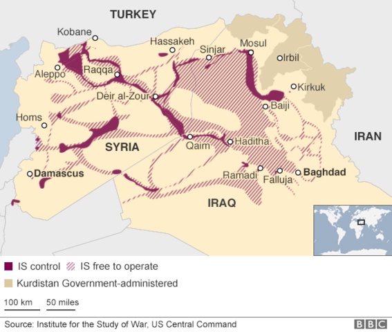 Present Day Controlled territory