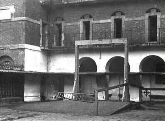 Executions take place inside prisons