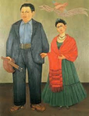 Frida y Diego casarse