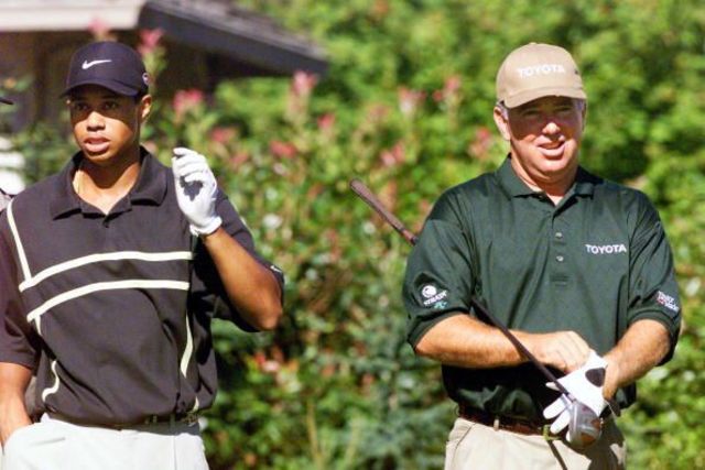 Tiger Woods wins his first masters