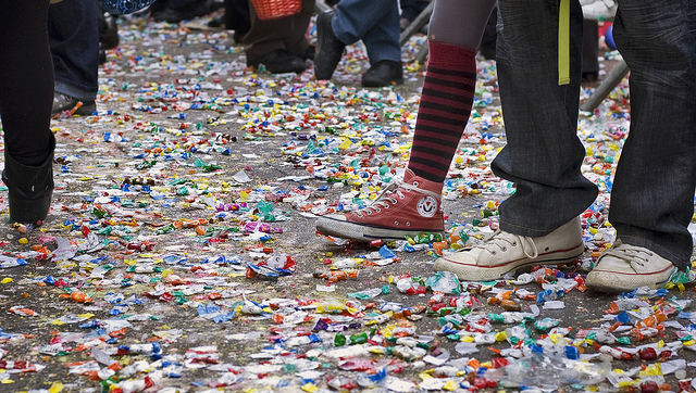 Die Strassen sind schmutzig.