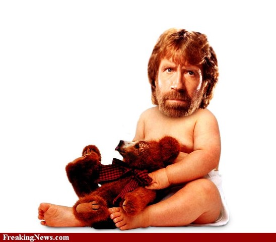 Chuck Norris let the world see him