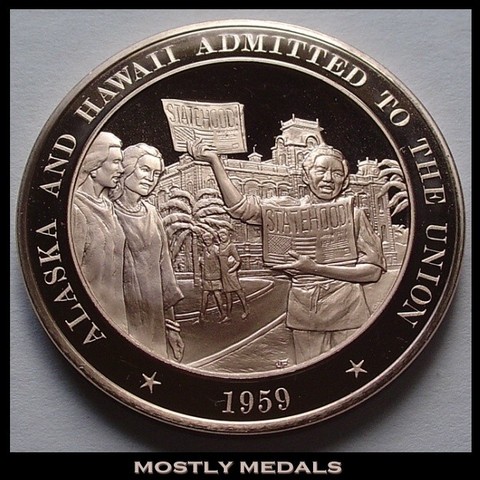 Alaska & Hawaii become states