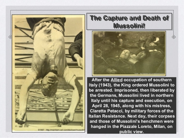 Mussolini's capture and death