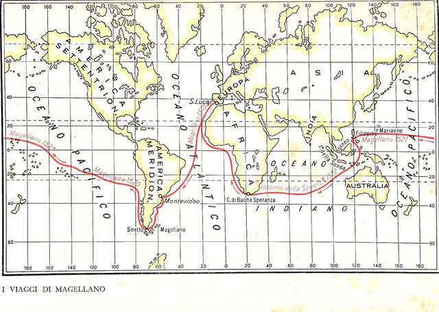 Magellan making the first circumnavigation of the globe