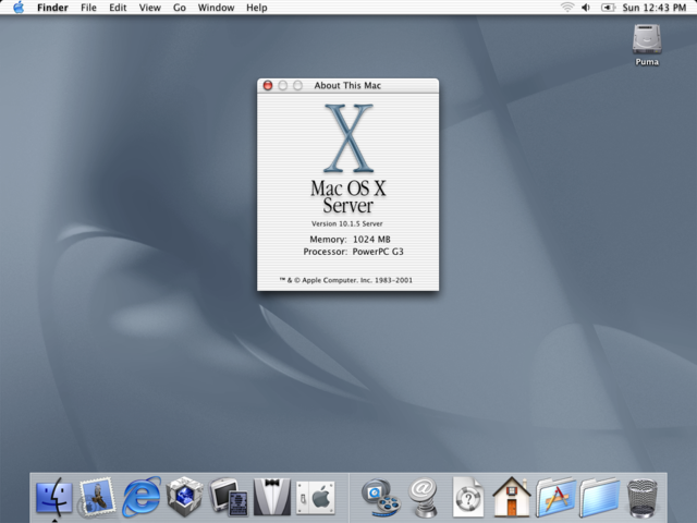Mac OS X 10.01 Puma