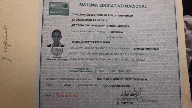 Finalicé mi educación Primaria
