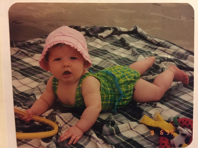 Fui a la playa por primera vez.