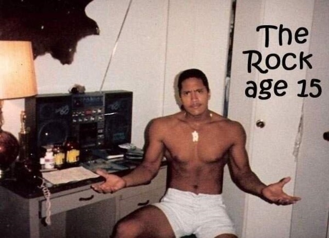 The Rock as a Teen