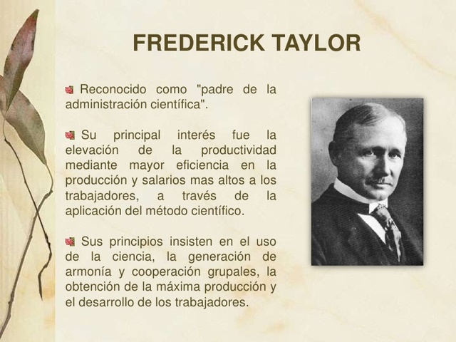 FREDERICK TAYLOR 1856-1915