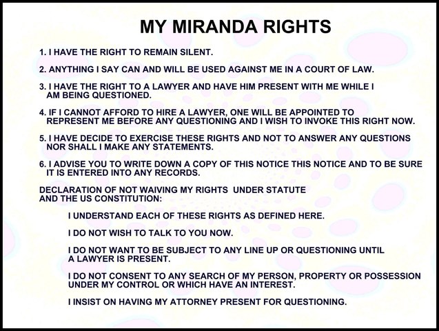 Miranda v arizona continued