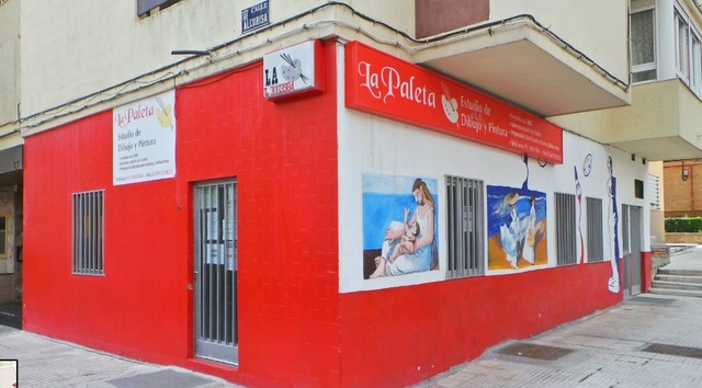 Comienzo en la academia de pintura