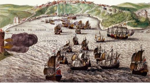Em 1624 os holandeses invadiram a Bahia