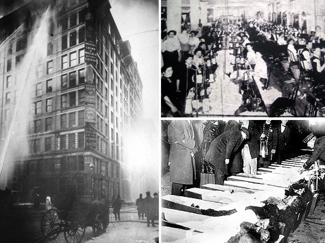 primer Día de la Mujer Trabajadora, incendio de la fábrica Triangle