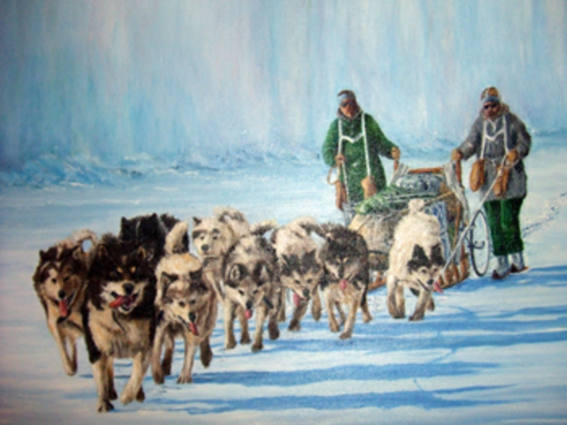 Hugh evans sledges to Ross ice shelf