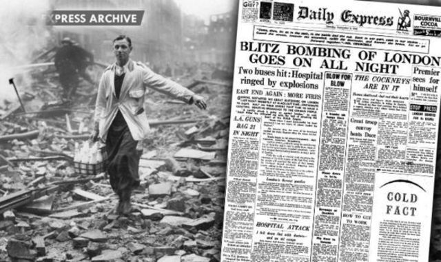 Germans began bombing  London