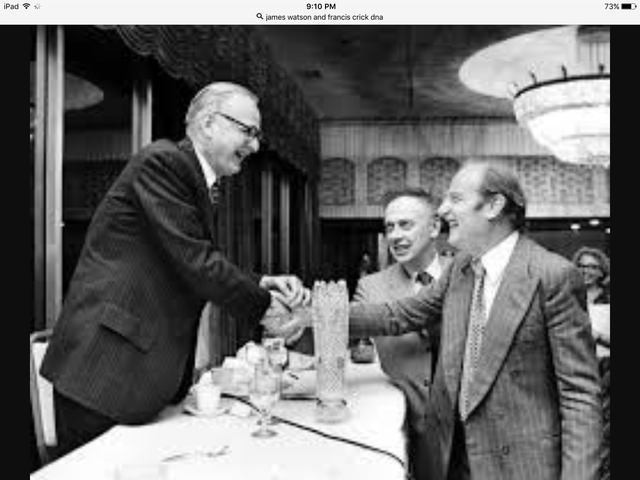 James Watson and Francis Crick discover the double helix structure of DNA