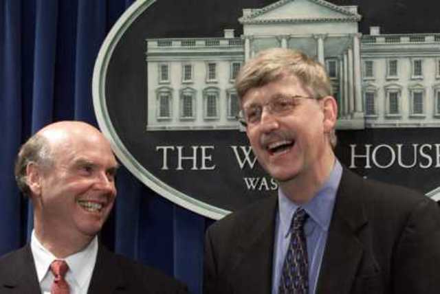 Craig Ventor and Francis Collins