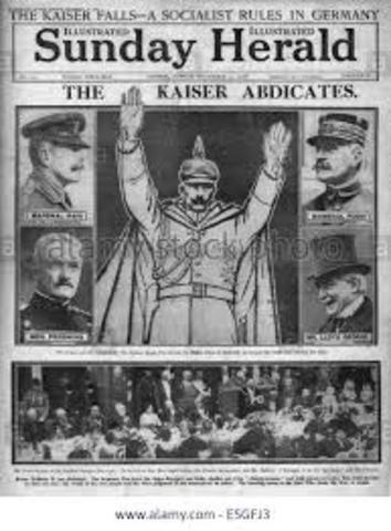 kaiser wilhelm abdicates