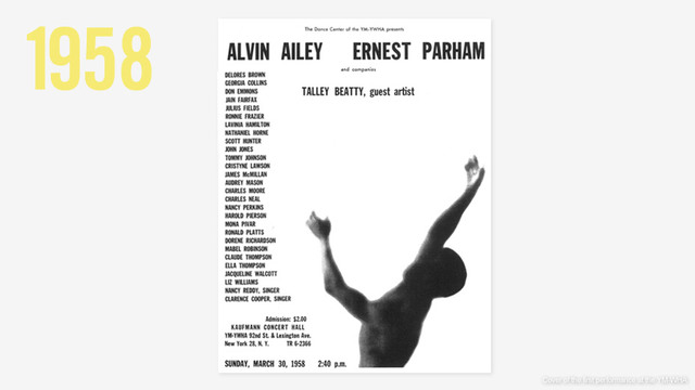 Founded the Alvin Ailey American dance theater