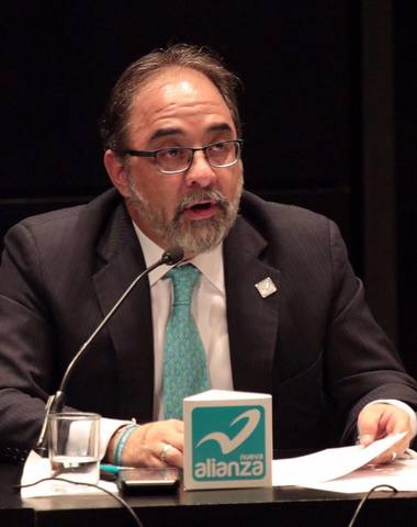 El presidente actual del partido Nueva Alianza es Luis Castro Obregón.