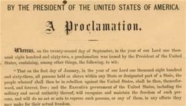 emancipation Proclamation
