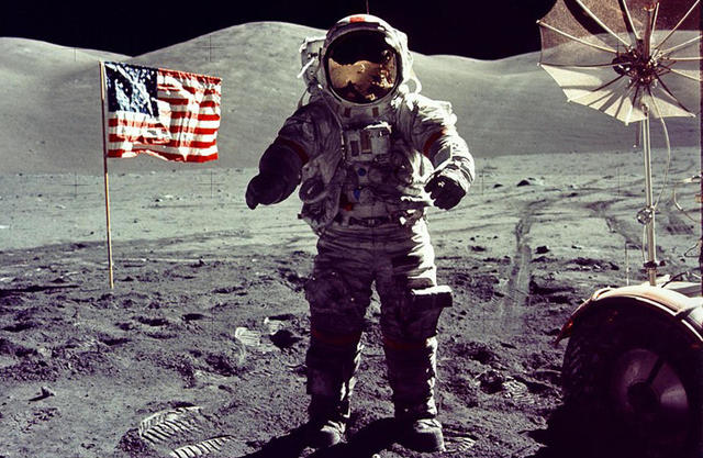 den store mediehendinga, månelandinga til Apollo 11