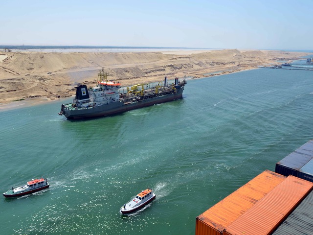 The Suez Canal was finished