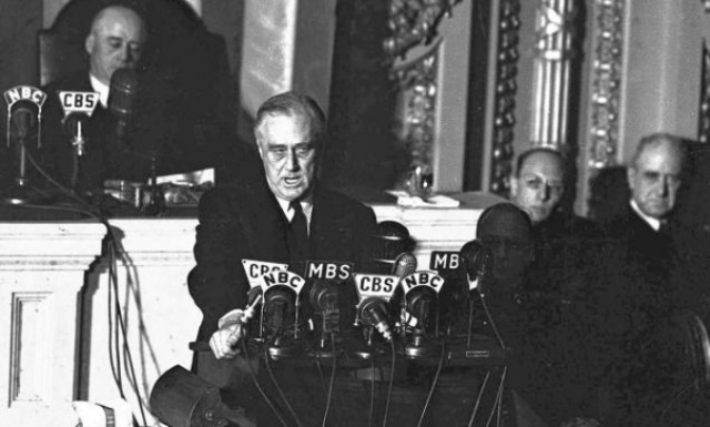 U.S. Declares War on Japan