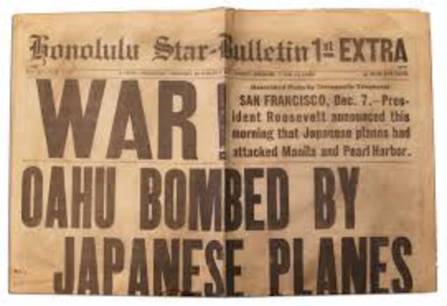 Japan Bombs Pearl Harbor