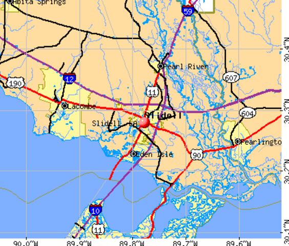 Moved to Slidell, Louisiana