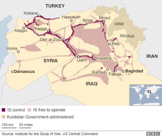 Present Day Controlled Territory