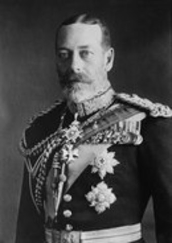 George V ascended to the throne