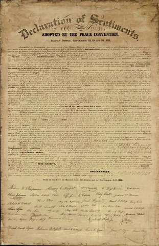 The Declaration of Sentiments